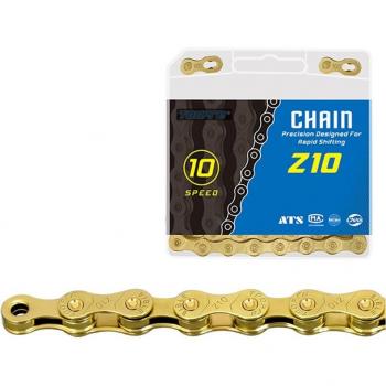 Universal-MTB-Rennrad Kette, 6 bis 11 Geschwindigkeiten, 24 Glieder, goldverzinkt
