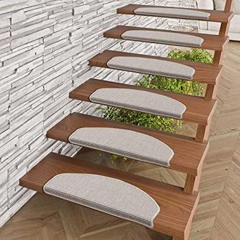 Pergamon 15er Sisal-Stufenmatte – halbkreisförmig, 6 mm Dicke