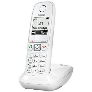 Telefono cordless bianco Gigaset AS 405 con vivavoce e display retroilluminato con numeri grandi