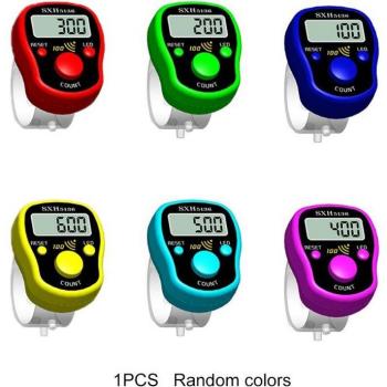 Compteur de doigts LCD pour tricot et couture
