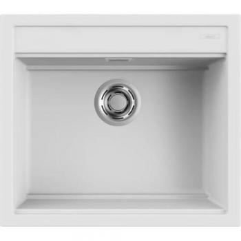 Lavello Cucina Elleci Best 105 1 Vasca Bianco Keratek Plus 57x51 cm