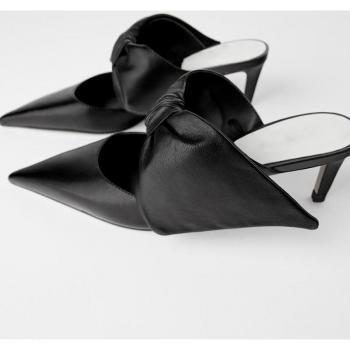 Papillon Noeud Sandales – Haute Pointe pour Femmes