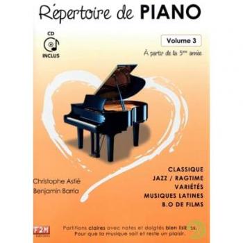 Repertoire de piano vol 3 + cd