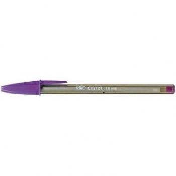 Bolígrafo Bic Cristal Fun morado 1,6 mm