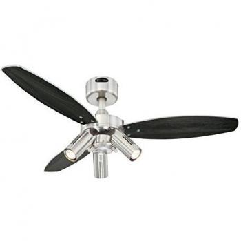 Ventilatore a soffitto Jet Plus 105 cm con faretti