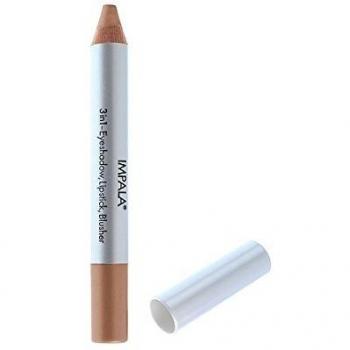 Lápiz 3 en 1 Impala Color 10 Marrón Brillantina