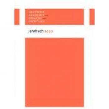 Deutsche Akademie für Sprache und Dichtung zu Darmstadt. Jahrbuch 2020
