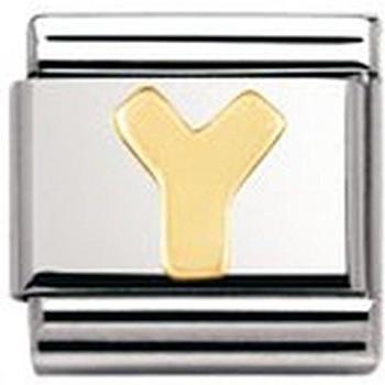 Y Composable Unisex Gioiello di Nomina Acciaio-Oro