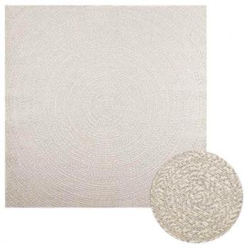 VidaXL Tapete Juta Creme 200x200 (Interior e Exterior)