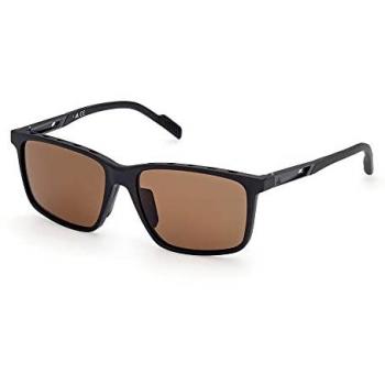 Adidas 02E Sports Sunglasses SP0050 – Polarized, Black, 57 mm