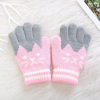 Mitan de protection hivernale bébé chat, motif doux, tissage complet