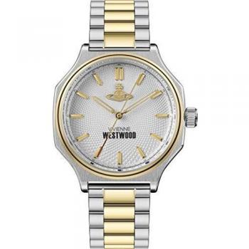 Vivienne Westwood Mile End Quartz Uomo – Quadrante Argento, Bracelet Inox Bicolore