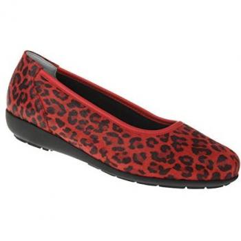 Damen Ballerina Jasmin in Rot von Natural Feet