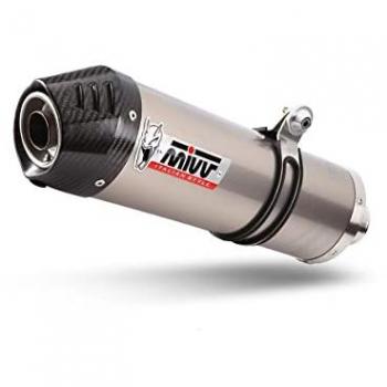 Silenziatore Mivv Slip‑On Oval OMM per Suzuki SV650/X 2016‑22 S.05.LC
