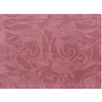 Tivoli 100 % Lin Rose – Pack Jacquard Français 38 x50 cm