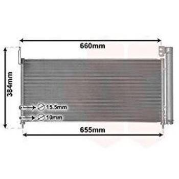Condenseur Van Wezel avec Bouteille Déshydratante pour Toyota Auris 1.8 Hybrid depuis 2013