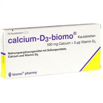 Vitamin B12‑Calcium D3 Biomo K1 500 mg – Tabletten