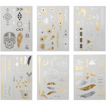 Silberne Tätowierung Kurzzeit