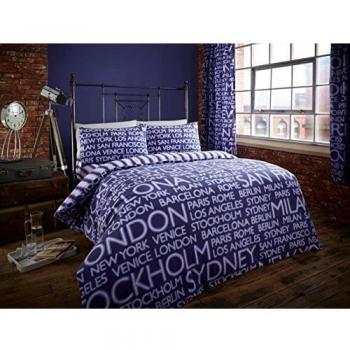 Luxury Purple Super‑King Duvet Set by Gaveno Cavalia – Neon Cities Edition
