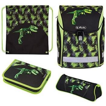 Herlitz 50025695 Midi Plus Dino-Skelett‑Rucksack, 3‑D Design, Einzelexemplar