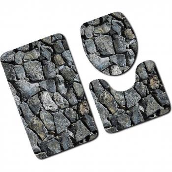 Ensemble de tapis de bain antidérapant 3 pièces