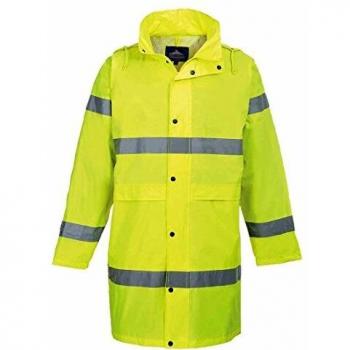 Portwest H442YERM Hi-Vis Coat, Yellow, Medium