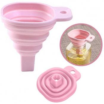 Folding Silicone Funnel for Liquid Dispensing