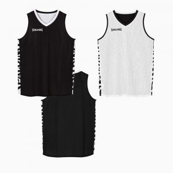 Spalding Unisex-T-Shirt für Kinder 300202501_164, schwarz und weiß