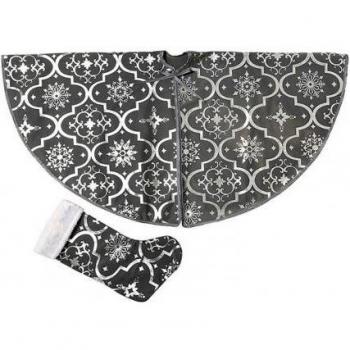 Beautiful Snowflake Pattern Tree Skirt