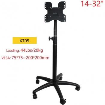 Chariot de Moniteur Mobile 14-32 avec Étagère Intégrée
