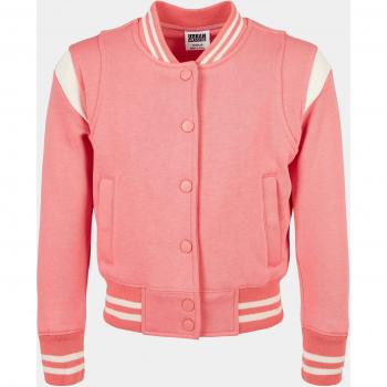 Kids’ Pale Pink & White College Hoodie
