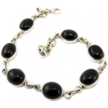 Estrella Sombra – Pulsera Plata ‘Heaven’ ónix oscuro