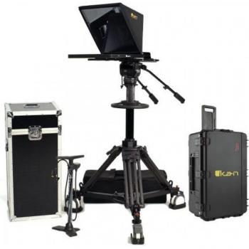 Ikan PT4900S Pedestal Teleprompter with Turnkey Dolly & Carrying Case