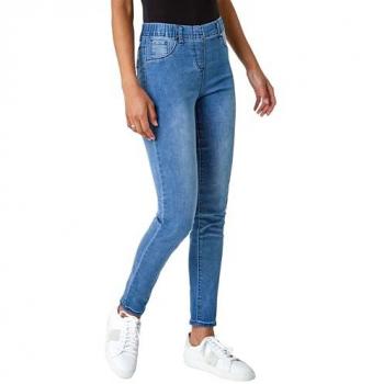 Pantalon jean stretch bleu sombre, modèle 40