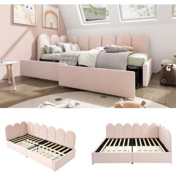 Sofá Cama de Niños con Cajones OKWISH 90x200