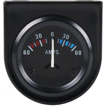 Auto LED Ampere Messgerät 2 Zoll 52mm 12V schwarz 60-0-60 AMP
