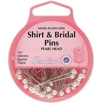 Hemline 34mm Nickel Shirt & Bridal Pins
