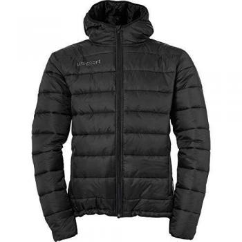 Chaqueta Uhlsport Puffer con Capucha para Hombre, Negro