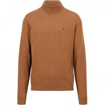 Herren Rollkragenpullover in hazel von FYNCH-HATTON