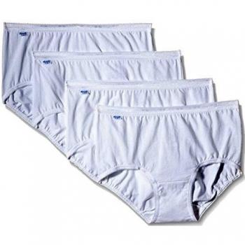 4 Pack White Basic Midi Briefs Ladies 14 (Sloggi)