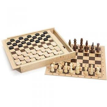 Jeujura Complete Checkers & Chess Collection