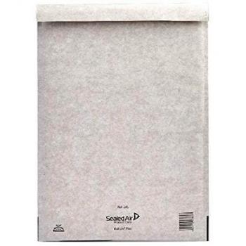 Mail Lite Bubble Lined Size J6 300x440mm Oyster White Postal Bag Pack