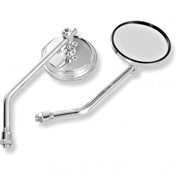 Classic Round Rearview Mirrors for Motorcycles