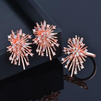 Joyería Mujer Fuegos de Cristal Oro
