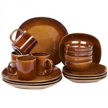 Turmeric Finish Stoneware Service for 4