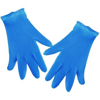 100pc Blue Disposable Gloves for Cleaning