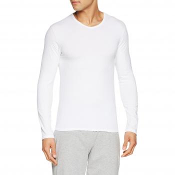 Abanderado ASA040Y, Camiseta X-Temp con Manga larga para Hombre, Blanco, Large