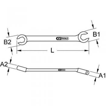 Clé pour tuyauterie 14 x 17 mm (KS Tools)