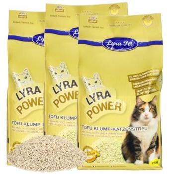 Lyra Pet Litière Tofu 7,5 kg pour Chats