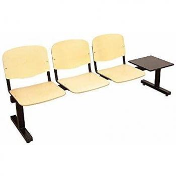 Piqueras y Crespo Massivholz Sitzbank mit Tisch, 3 Personen